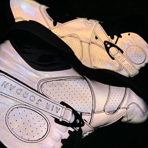 Omni-reflective Retro Air Jordan 8’s